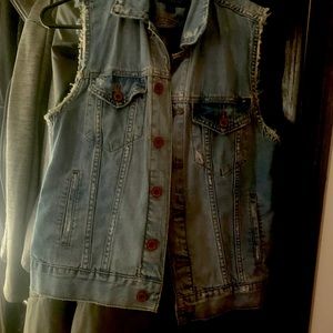 Lucky Denim Worn Vest